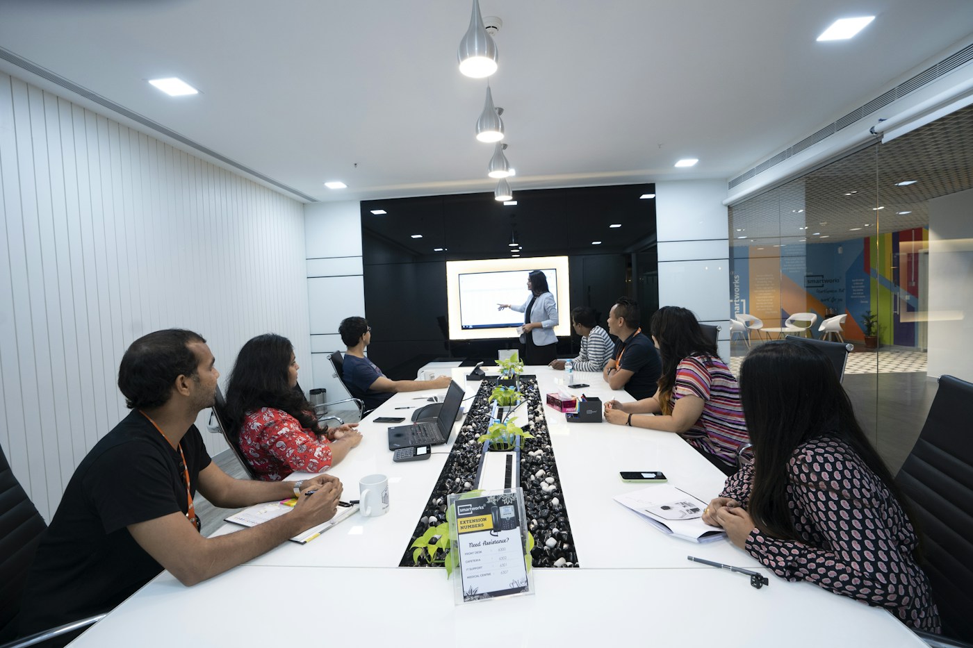 A collaborative workshop in an Indian coworking space
